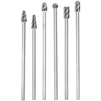 Fresa rotativa de aluminio de 6&quot-y 6&quot- con mango de 1-4&quot-Fresa extra larga de 150 mm Fresa de 154 mm- 160 mm- 164 mm- 166…